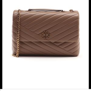 Kira Chevron In Taupe Convertible Hand bag
